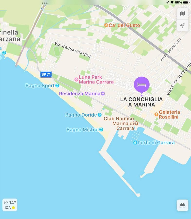 דירות מרינה די קררה La Conchiglia A Marina מראה חיצוני תמונה